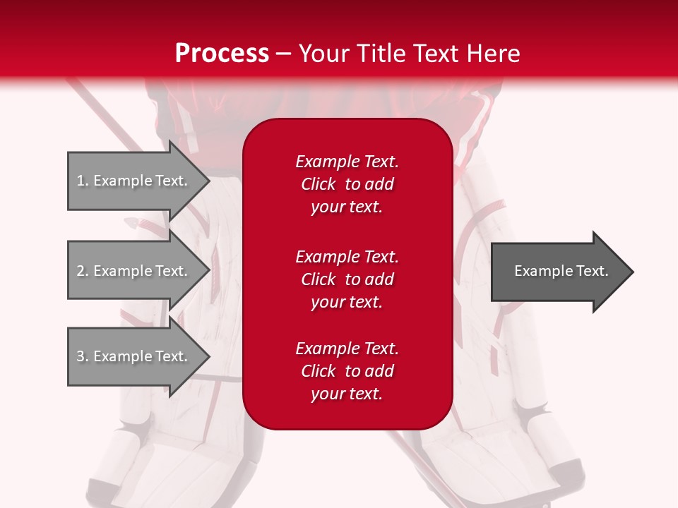Goalie Puck Background PowerPoint Template