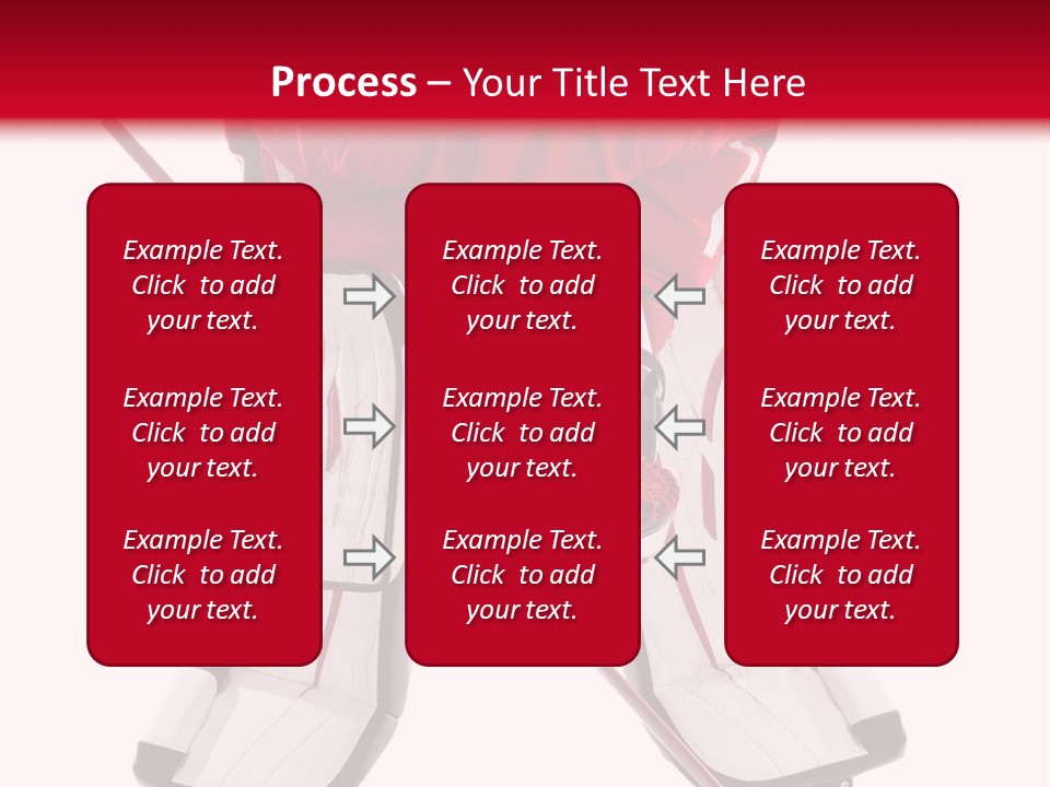 Goalie Puck Background PowerPoint Template