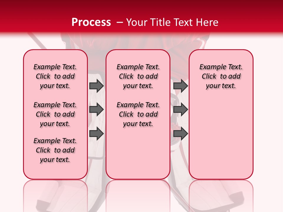 Goalie Puck Background PowerPoint Template