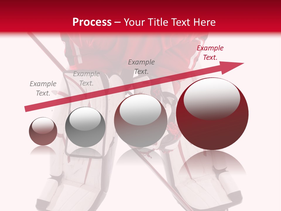 Goalie Puck Background PowerPoint Template