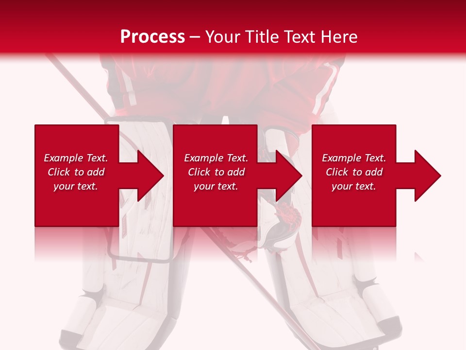 Goalie Puck Background PowerPoint Template