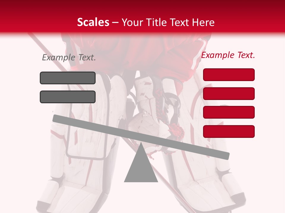 Goalie Puck Background PowerPoint Template