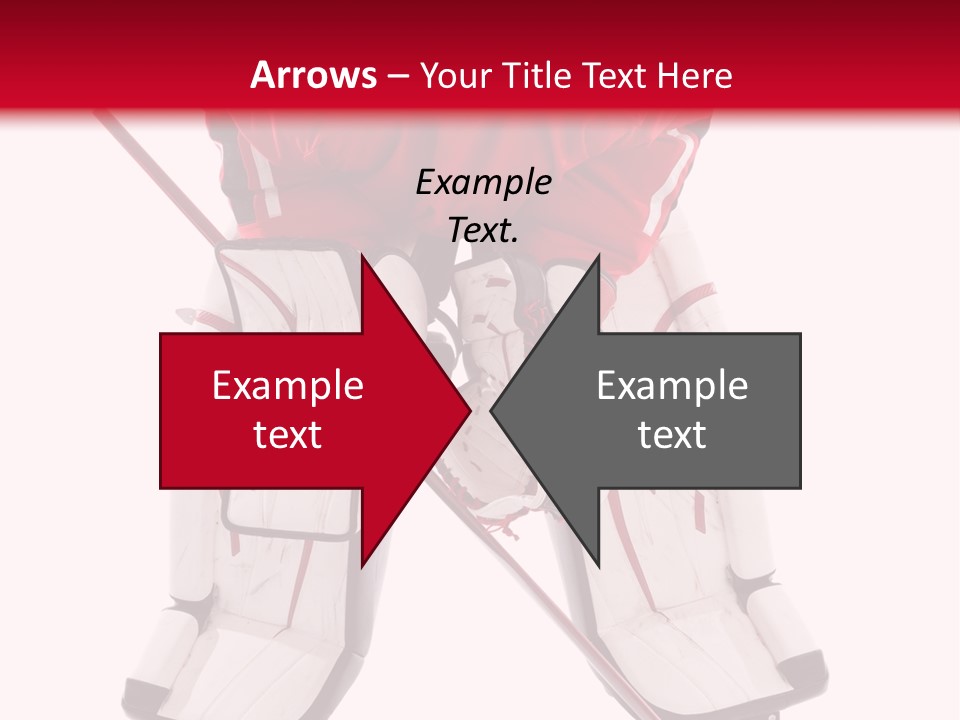 Goalie Puck Background PowerPoint Template