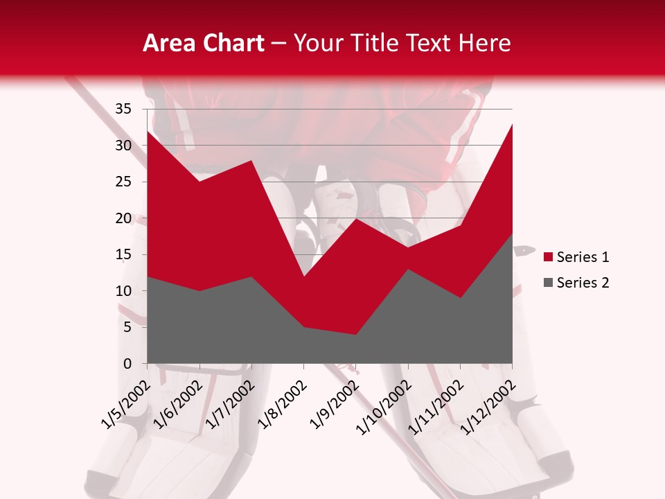 Goalie Puck Background PowerPoint Template