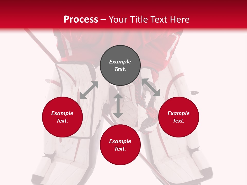 Goalie Puck Background PowerPoint Template