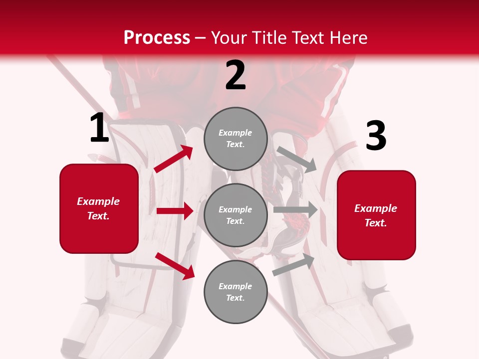 Goalie Puck Background PowerPoint Template