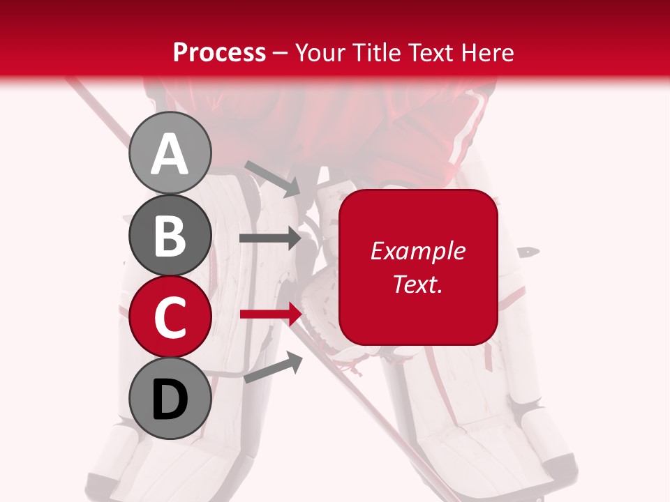 Goalie Puck Background PowerPoint Template