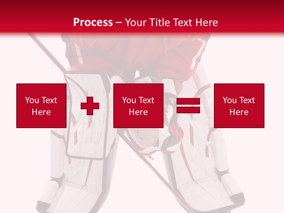 Goalie Puck Background PowerPoint Template