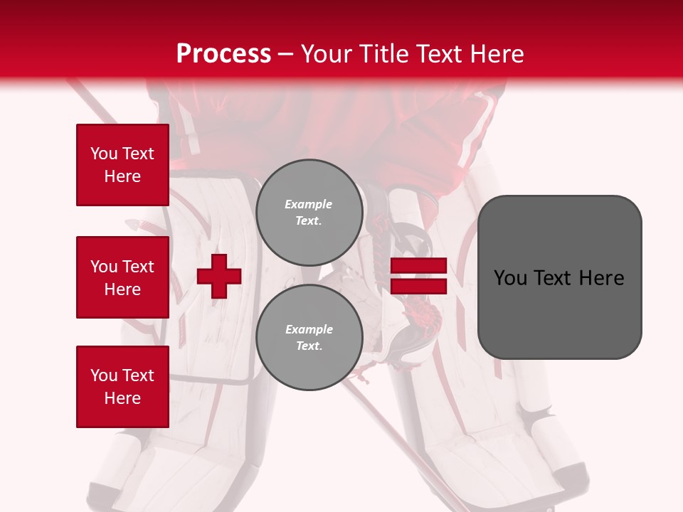 Goalie Puck Background PowerPoint Template
