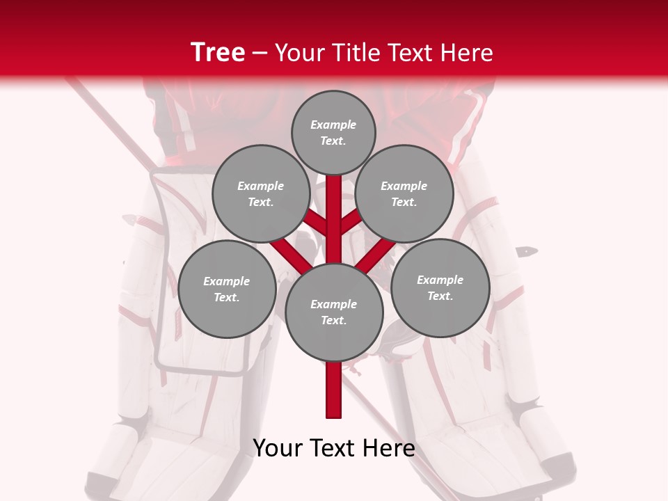 Goalie Puck Background PowerPoint Template