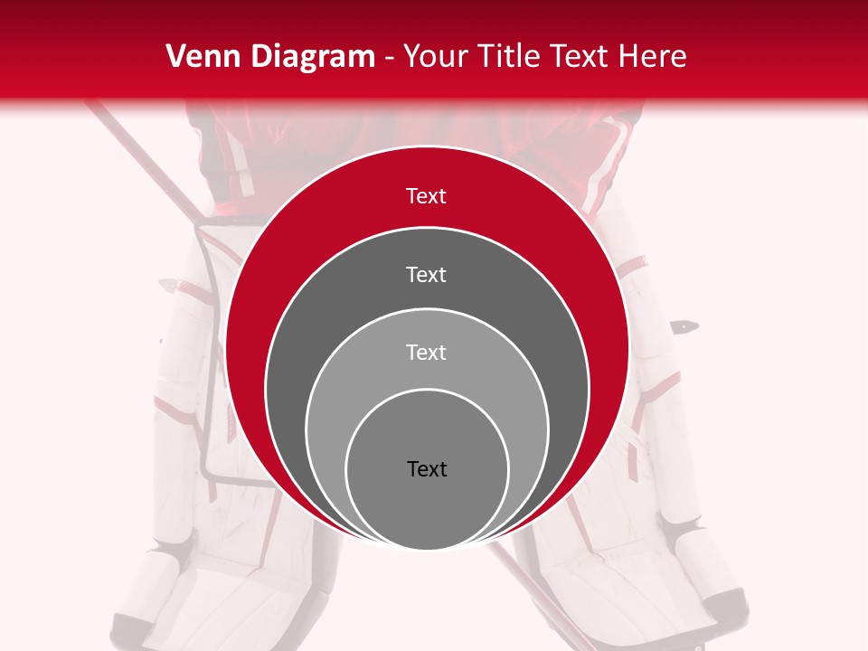 Goalie Puck Background PowerPoint Template