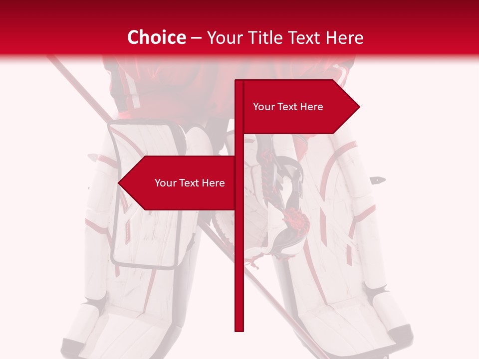 Goalie Puck Background PowerPoint Template