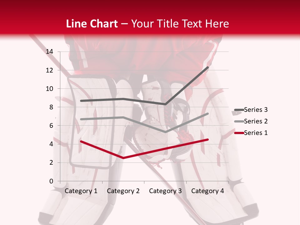 Goalie Puck Background PowerPoint Template