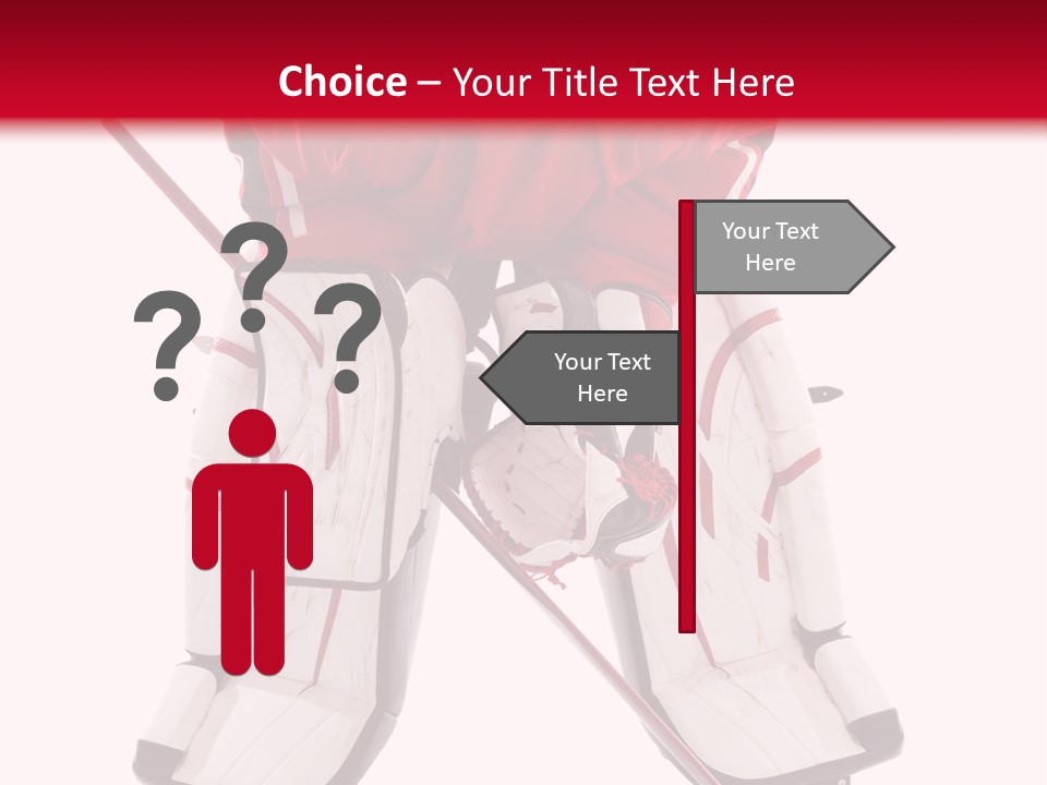 Goalie Puck Background PowerPoint Template