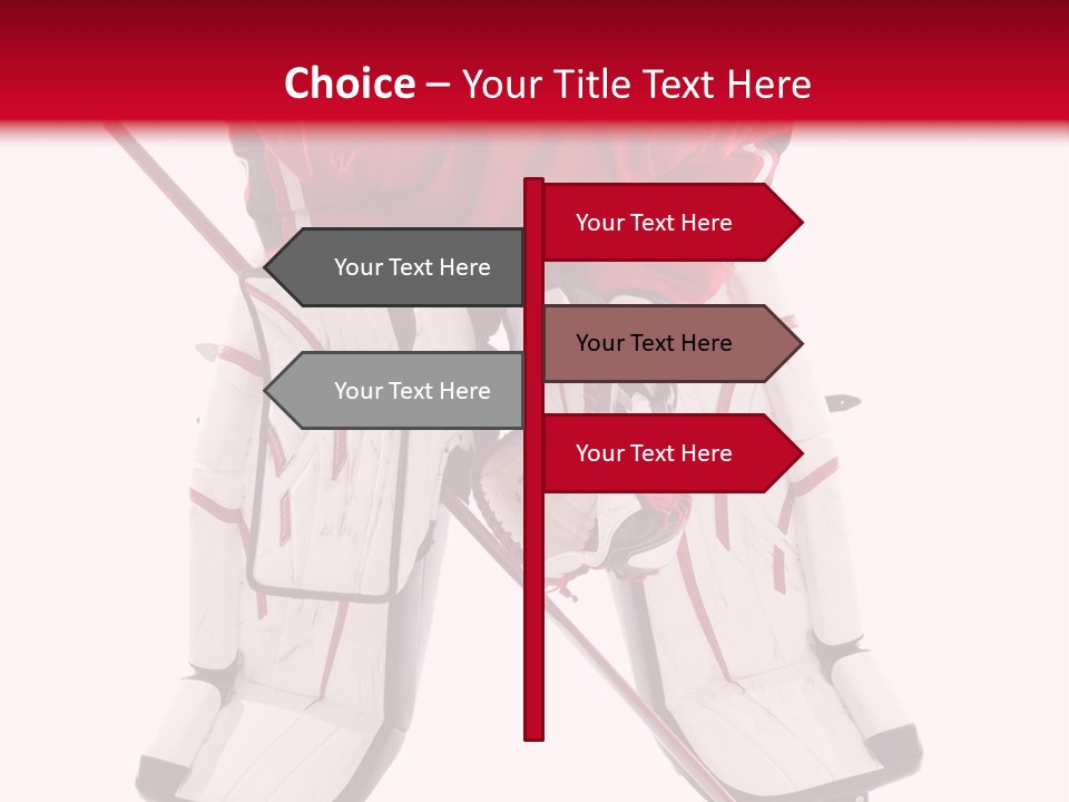 Goalie Puck Background PowerPoint Template