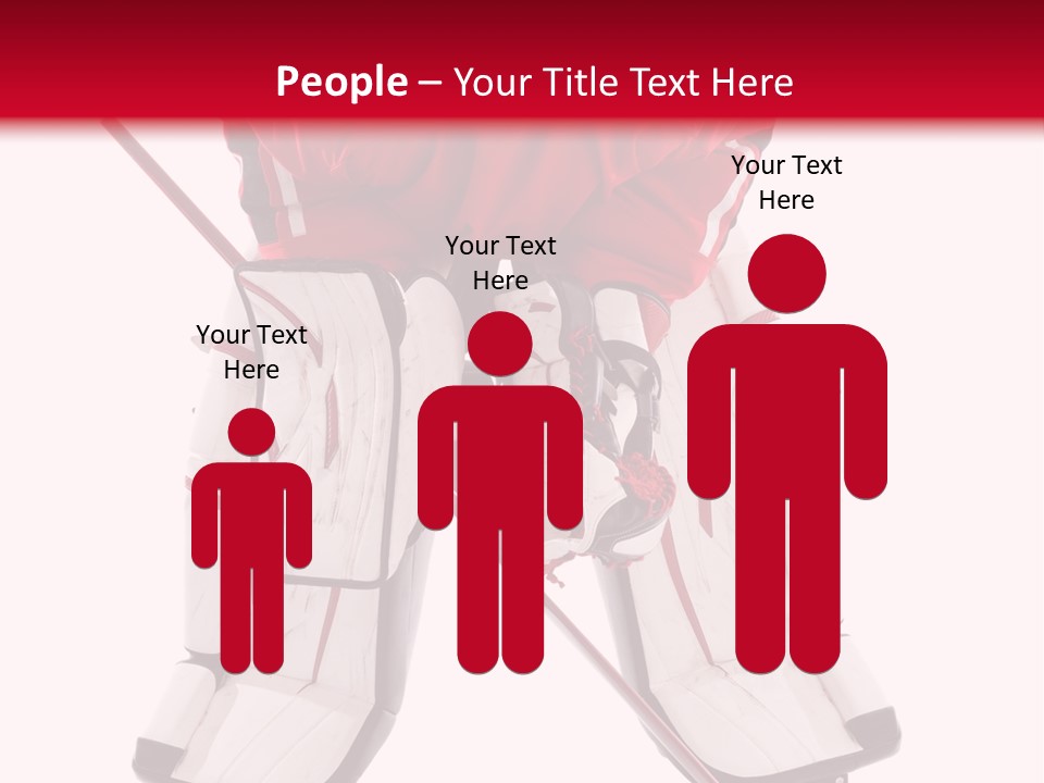 Goalie Puck Background PowerPoint Template