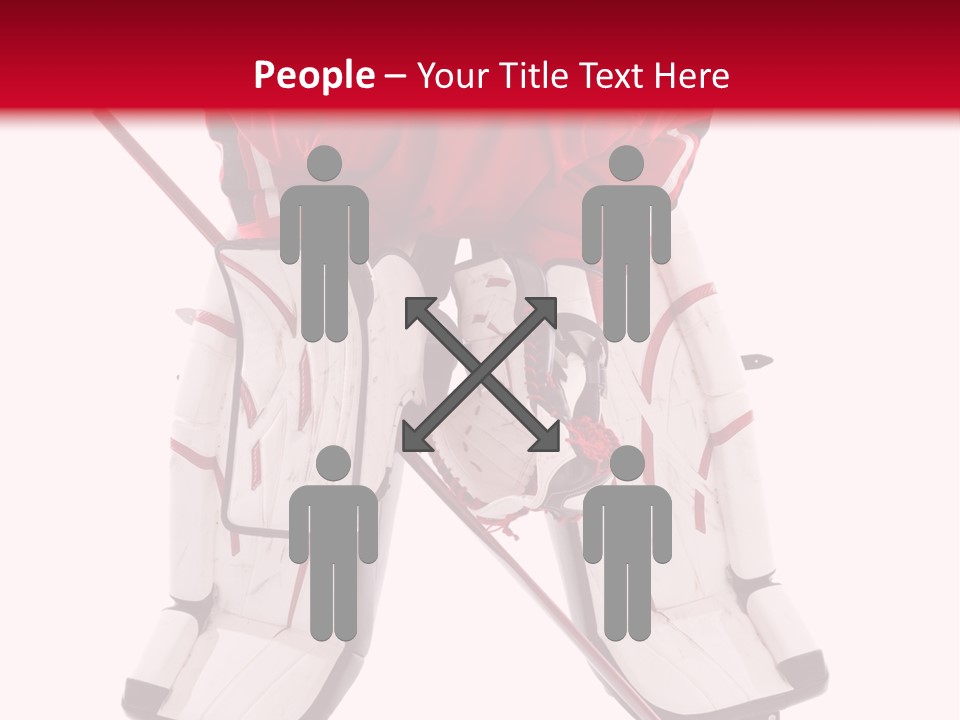 Goalie Puck Background PowerPoint Template