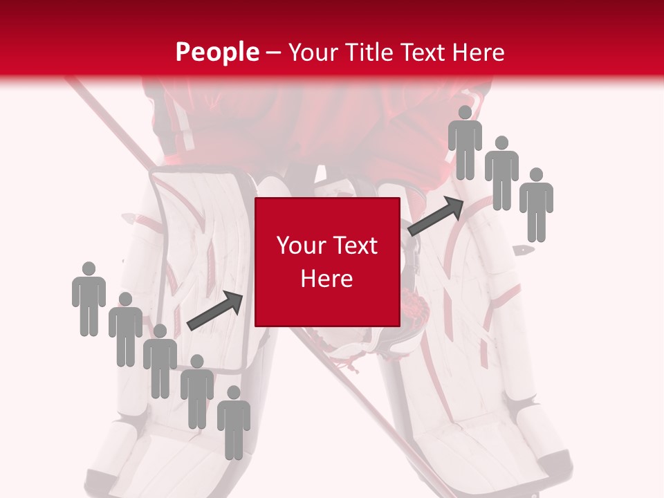 Goalie Puck Background PowerPoint Template