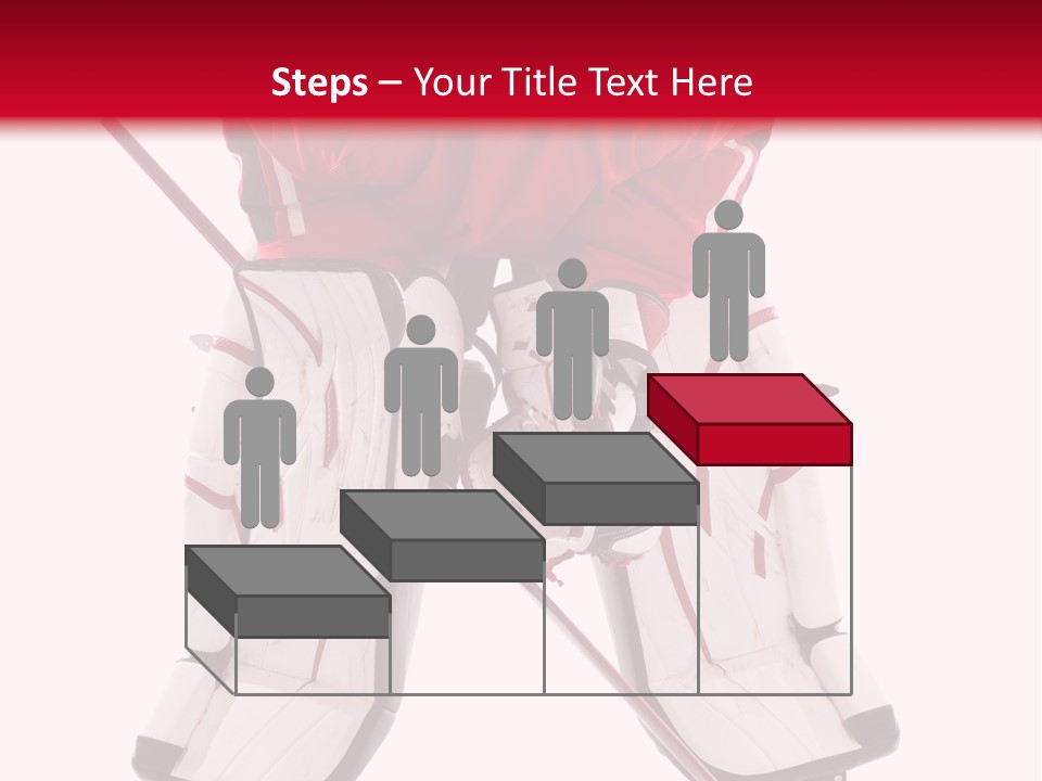 Goalie Puck Background PowerPoint Template