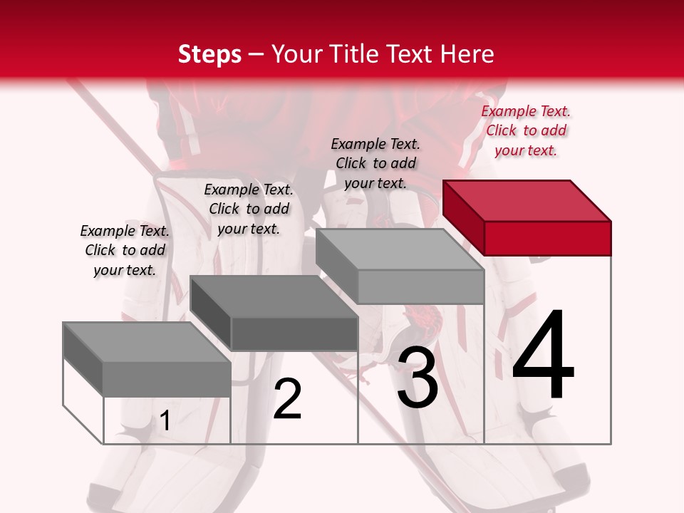 Goalie Puck Background PowerPoint Template