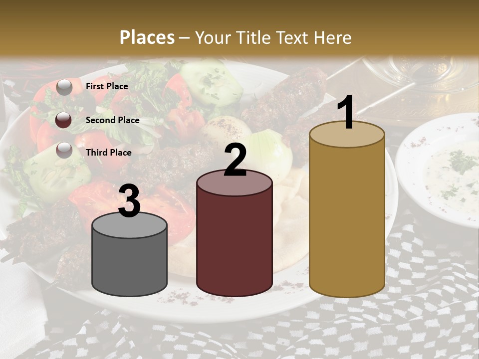 Mediterranean Food Grilled PowerPoint Template