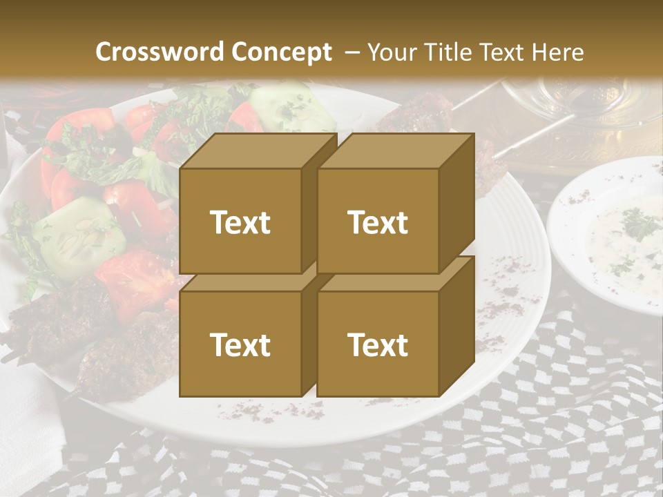 Mediterranean Food Grilled PowerPoint Template