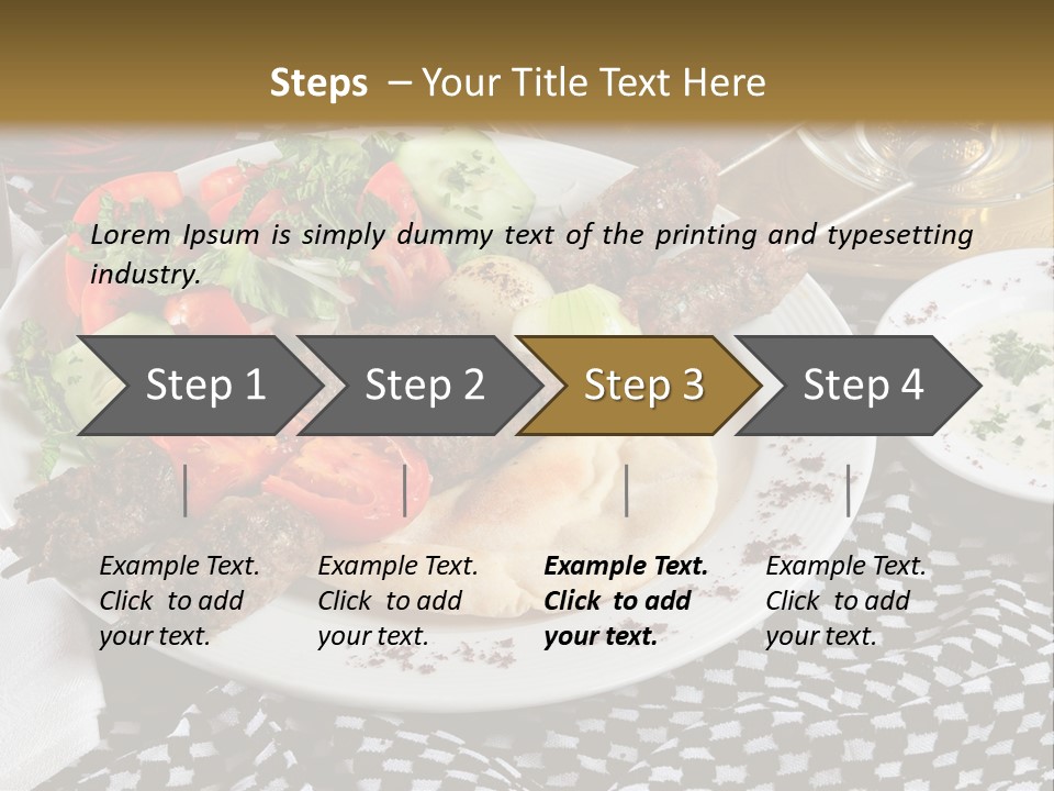 Mediterranean Food Grilled PowerPoint Template