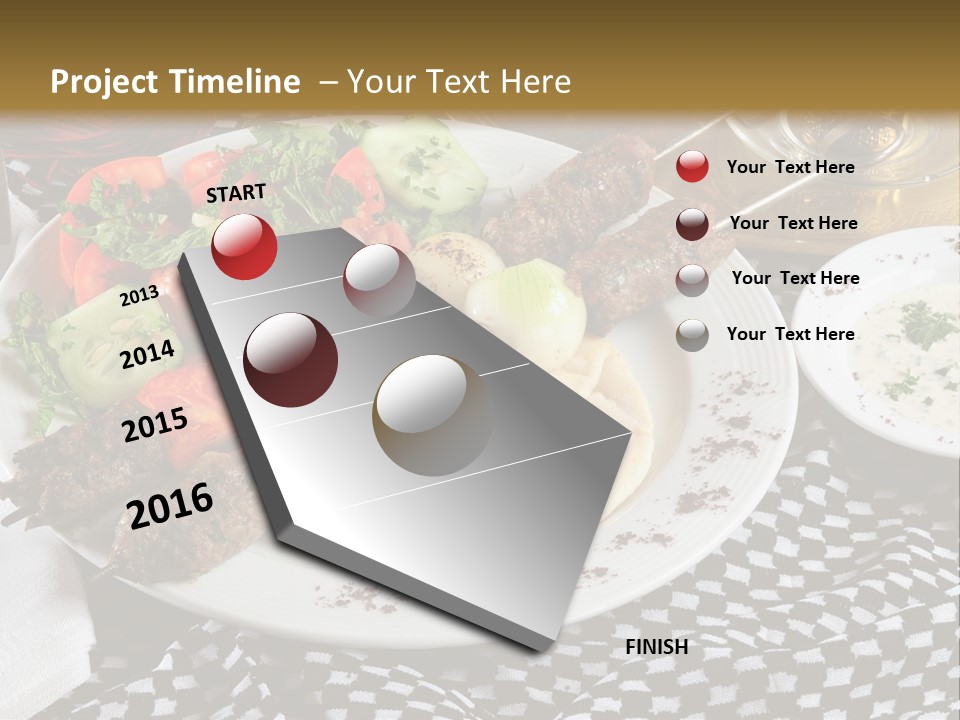 Mediterranean Food Grilled PowerPoint Template