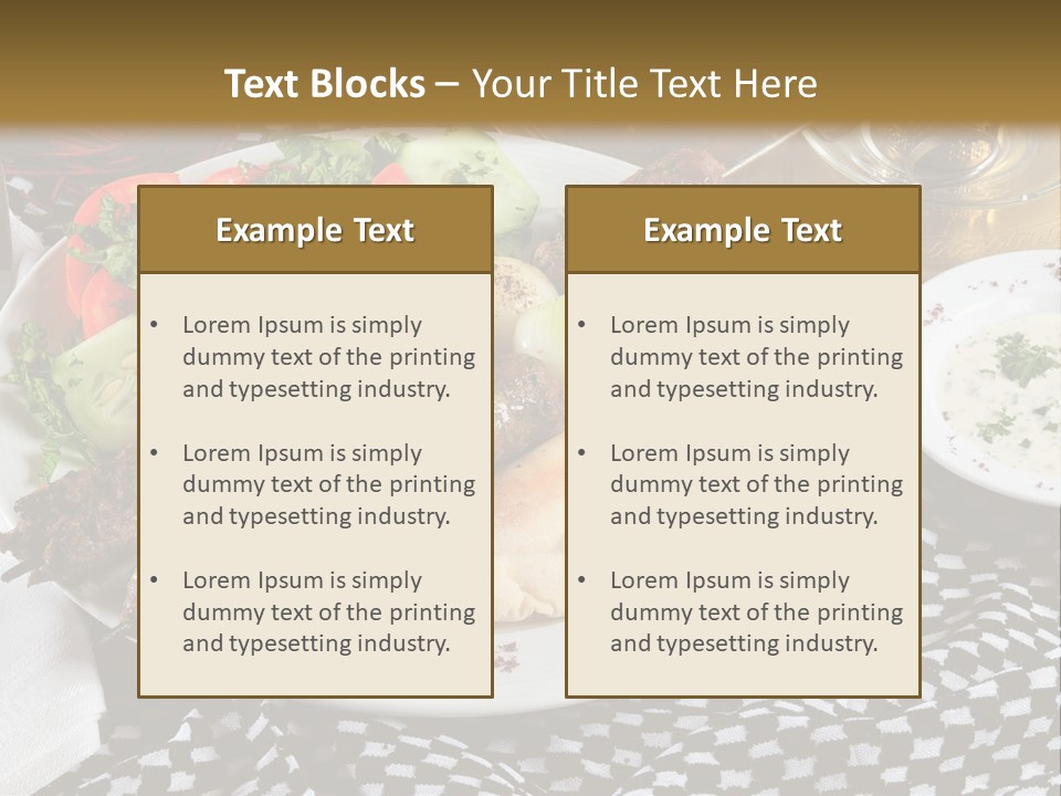 Mediterranean Food Grilled PowerPoint Template