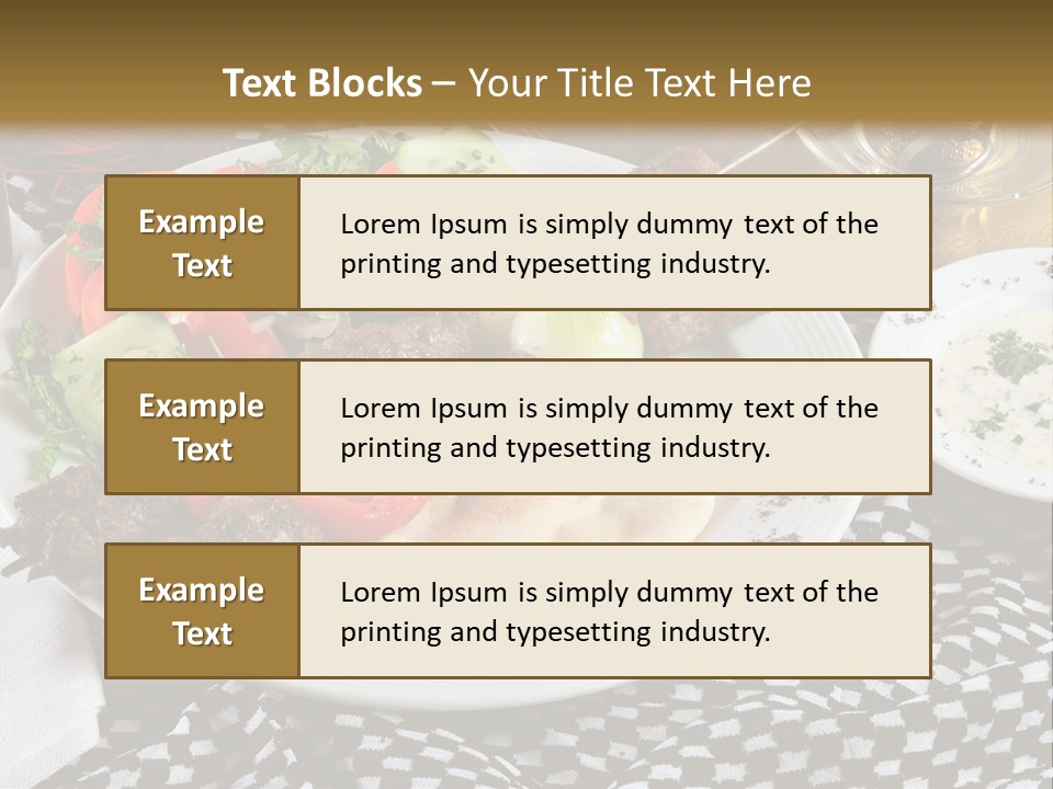 Mediterranean Food Grilled PowerPoint Template