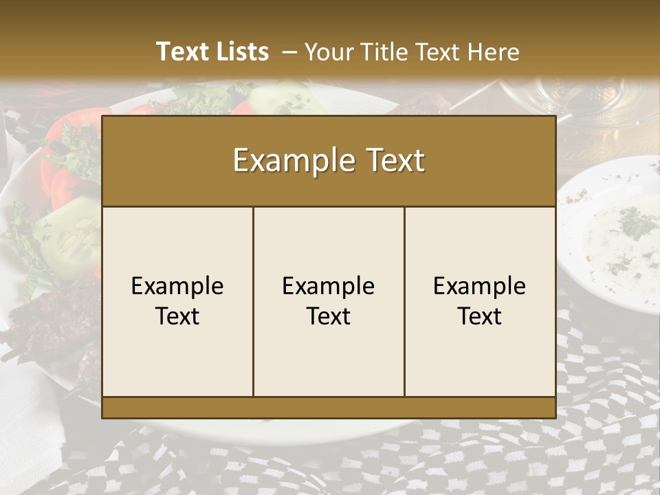 Mediterranean Food Grilled PowerPoint Template