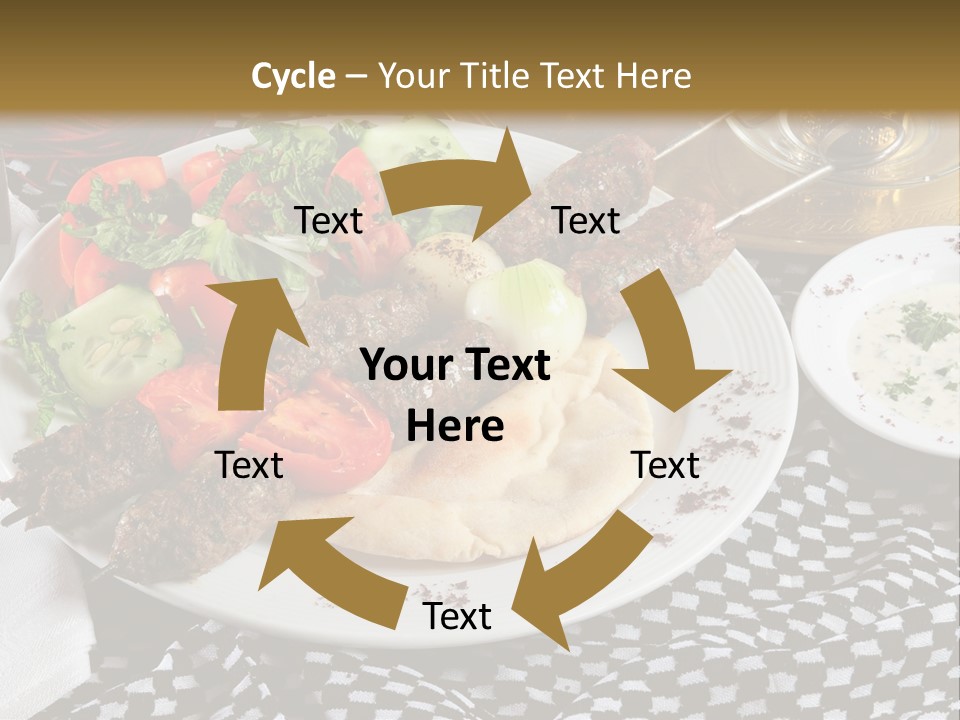 Mediterranean Food Grilled PowerPoint Template