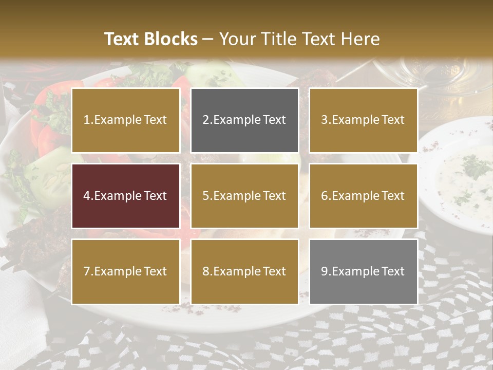 Mediterranean Food Grilled PowerPoint Template