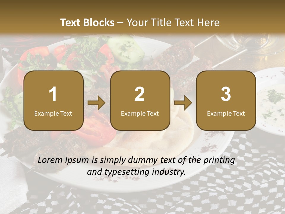 Mediterranean Food Grilled PowerPoint Template