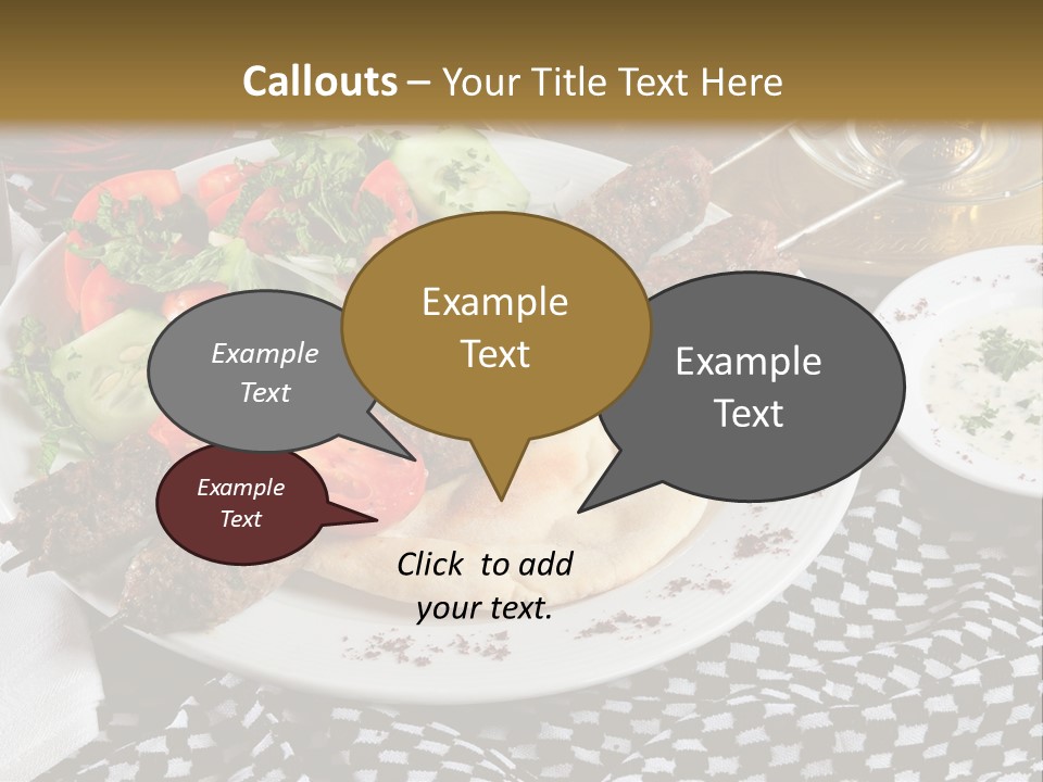 Mediterranean Food Grilled PowerPoint Template