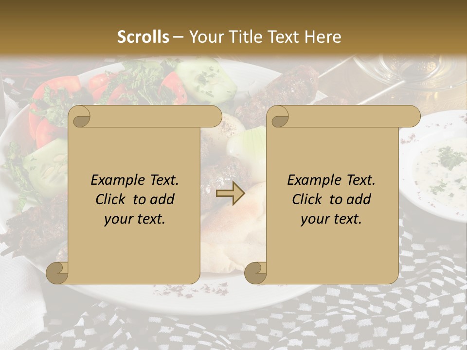 Mediterranean Food Grilled PowerPoint Template
