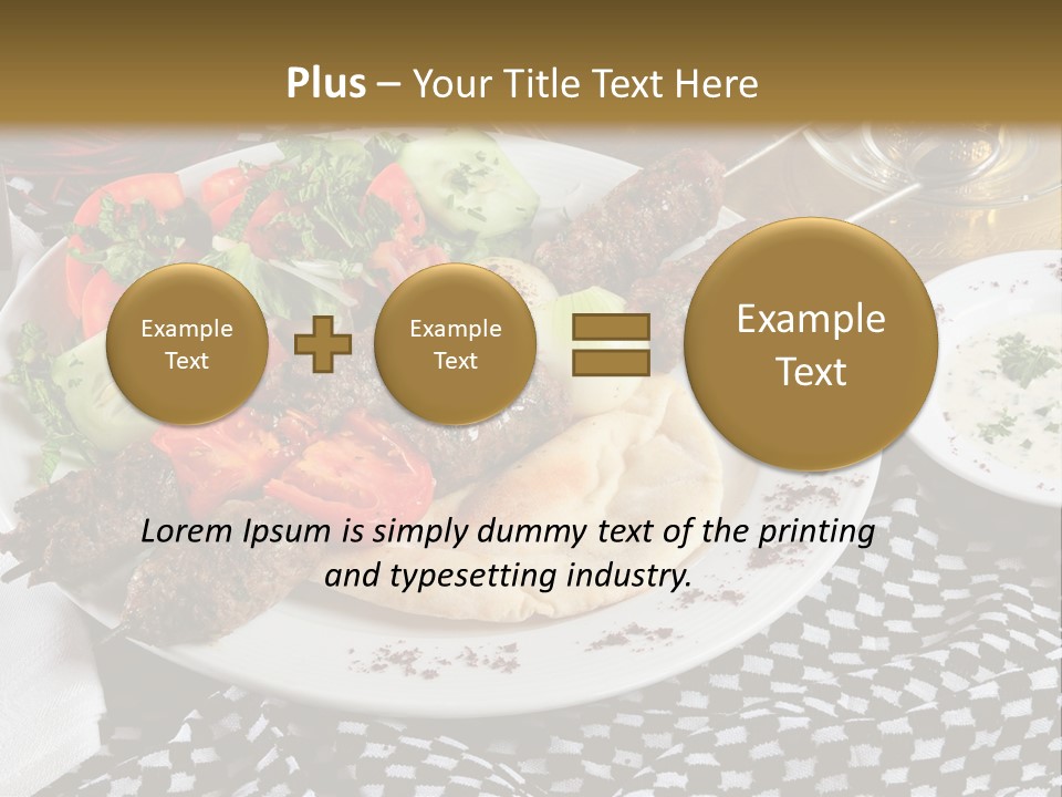 Mediterranean Food Grilled PowerPoint Template