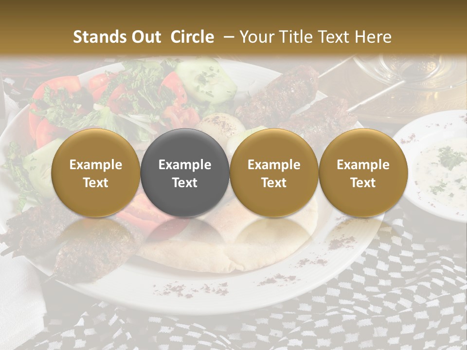 Mediterranean Food Grilled PowerPoint Template