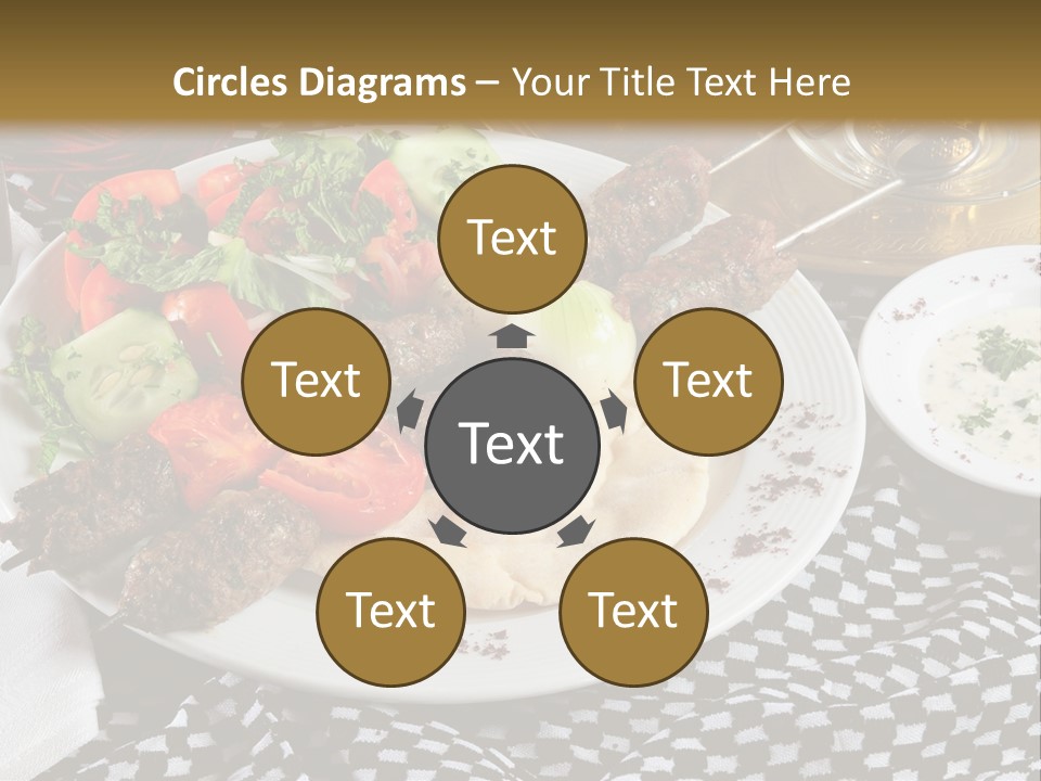 Mediterranean Food Grilled PowerPoint Template