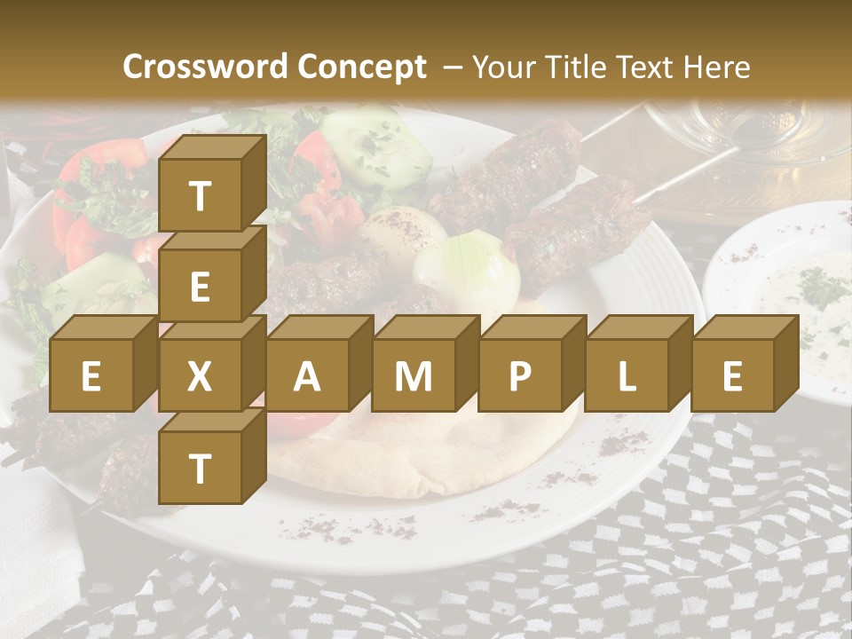 Mediterranean Food Grilled PowerPoint Template