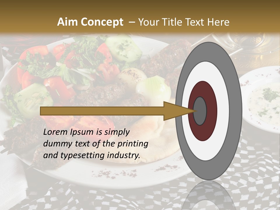 Mediterranean Food Grilled PowerPoint Template