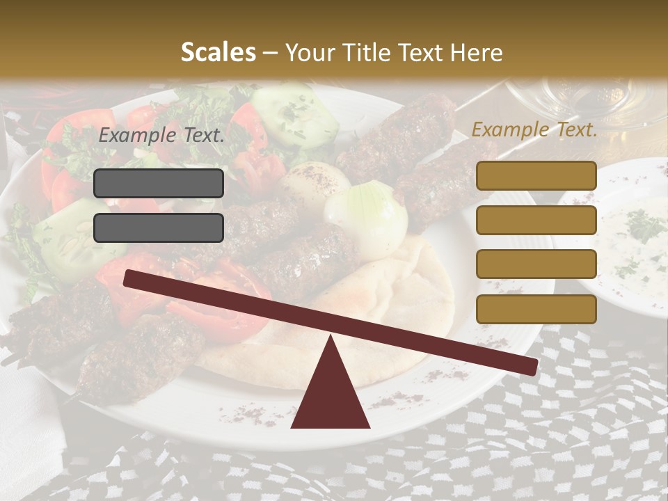 Mediterranean Food Grilled PowerPoint Template