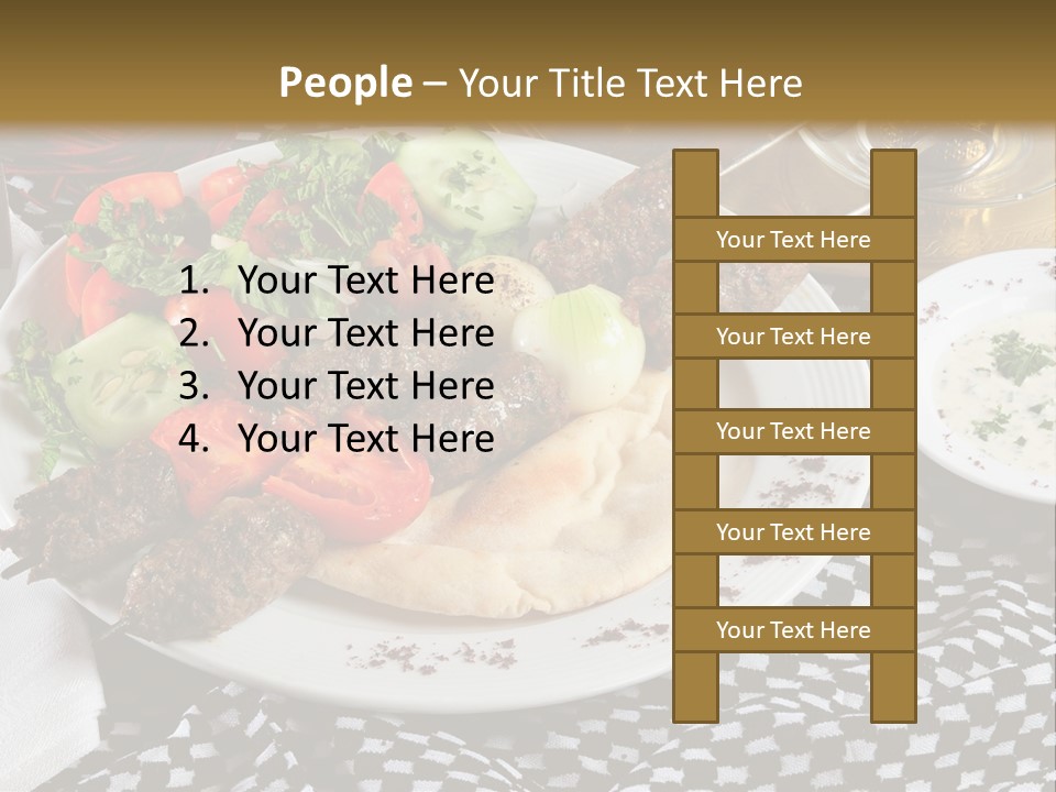 Mediterranean Food Grilled PowerPoint Template