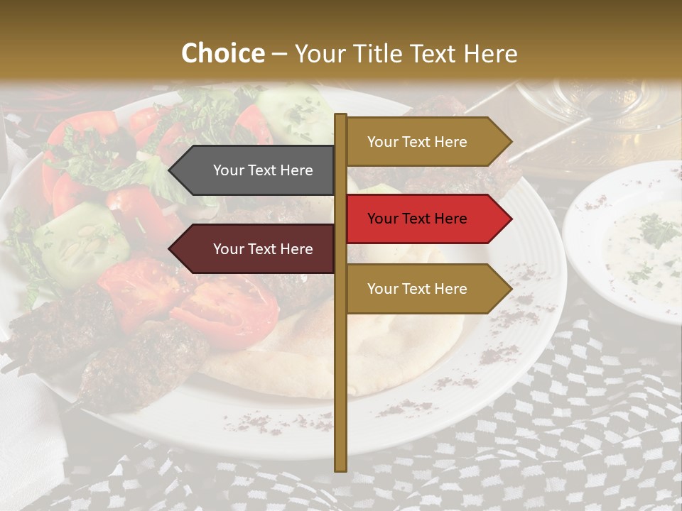 Mediterranean Food Grilled PowerPoint Template