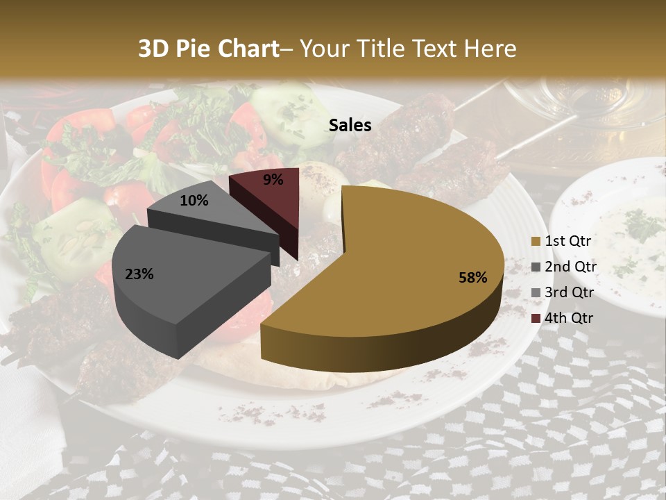 Mediterranean Food Grilled PowerPoint Template