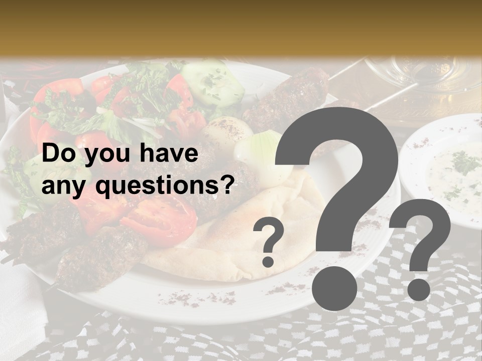 Mediterranean Food Grilled PowerPoint Template