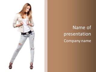 Body Standing Shirt PowerPoint Template