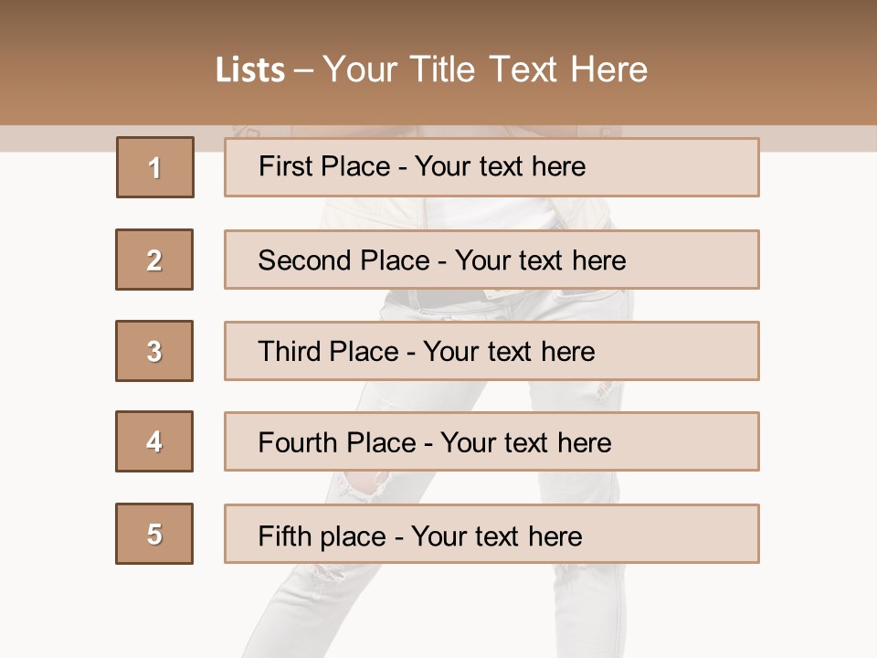 Body Standing Shirt PowerPoint Template