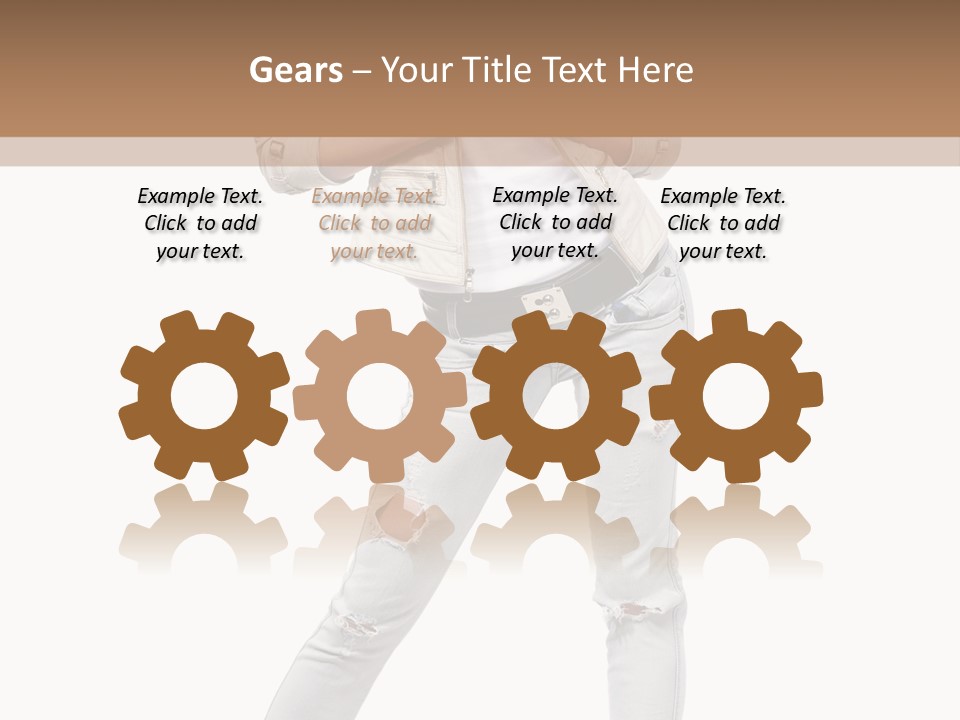 Body Standing Shirt PowerPoint Template