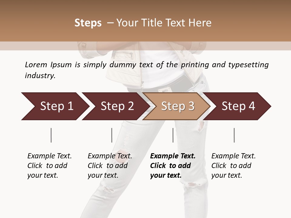 Body Standing Shirt PowerPoint Template